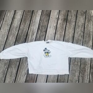 Disney - Mickey Mouse Crop Sweatshirt- Size Large-
